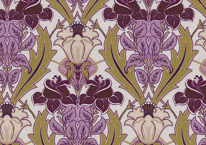 Acanthus, Berry - Roman Blind - Image 7